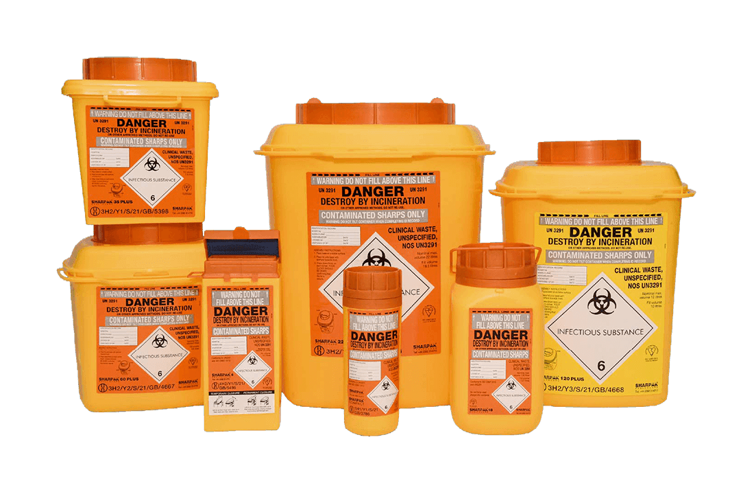 Sharpak code red product range